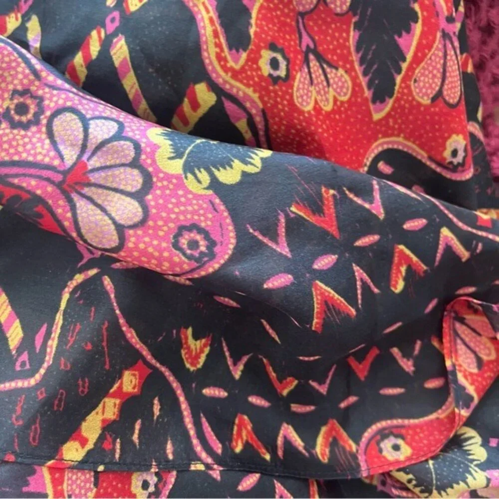 NWT‎ FIGUE  Large Floral Silk Scarf